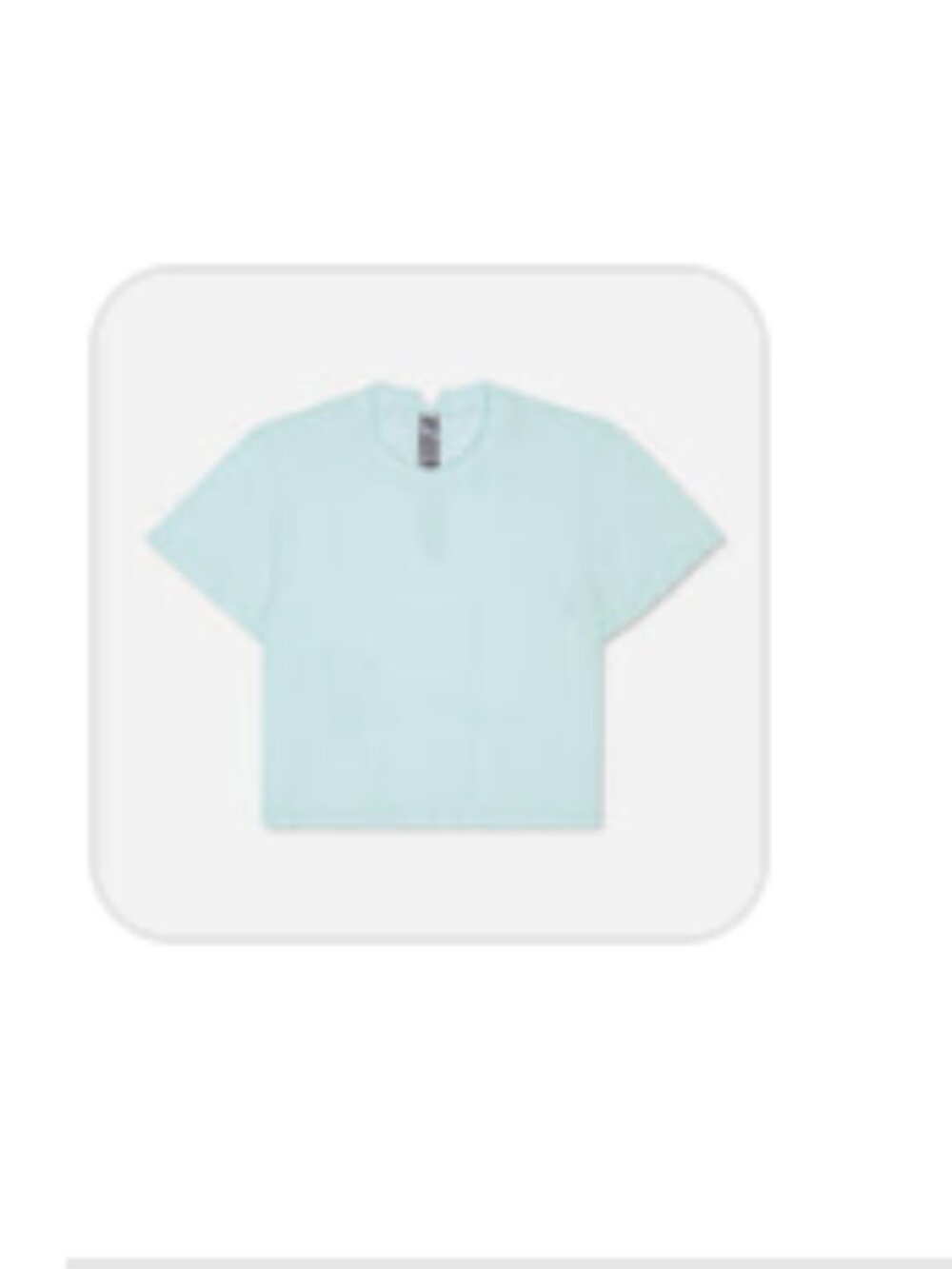 Bandit Mercury Seamless Crop Tank Minty Blue Medium